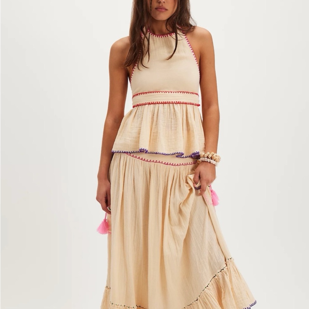Free People Island Time Embroidered Set